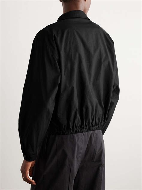 Cotton Blend Blouson Jacket 